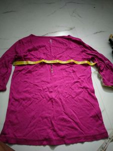 Women's Pink Long Sleeve Top