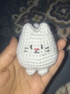Crochet Cat Figurine