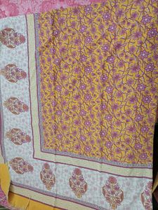 Beautiful Yellow Floral bedsheet