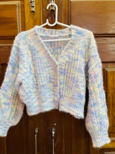 Pastel Cropped Cardigan