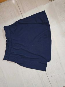 Navy Blue Button-Up Skirt
