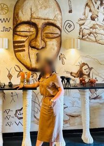Tan Midi Shirt Dress