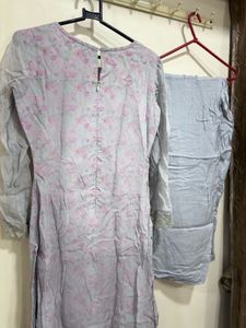Midnight grey Elegant Women's Kurta Set