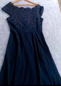 Elegant Navy Blue Dress. offer price 💕