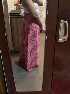 pink plazo pants