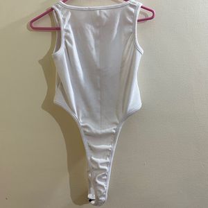 White Bodysuit Top