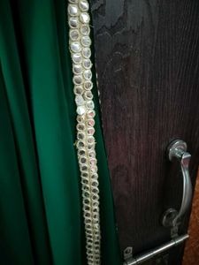 Elegant Green Mirror Work dupatta