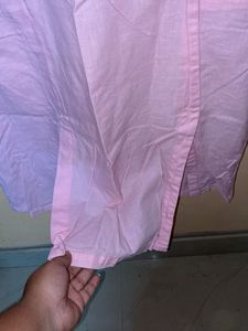 Pink Cotton Kurta