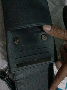 Mens Side Sling For Mobile Passport Card Etc