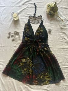 Bohemian Print Mini Dress