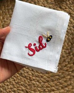 2 Embroidered Handkerchief