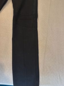 Stylish Black Zip Detail Pants