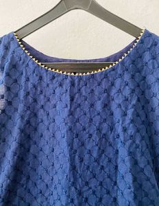 BLUE SHORT KURTI  💙