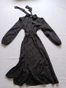 URBANIC Chic Polka Dot Maxi Dress