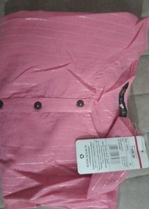 Women's Pink Striped Kurta
