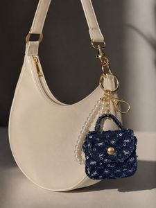 Denim Look Chic Mini Bag Charm/Keychain