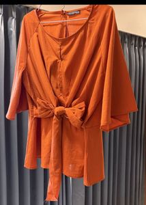 Orange Shein Tunic Top