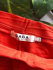 Vibrant Textured Orange legging
