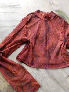 Stylish Swirl Print Top