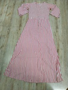 Chic  washed Striped Maxi Dress