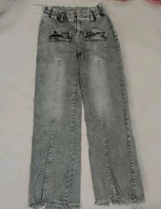 Gray Denim Jeans