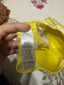 Floral Yellow Bra