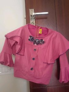 Pretty Pink Bell Sleeve top