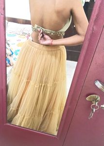 Heavy Net Lehnga Skirt For Women