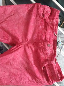 pinkPrinted Jeans