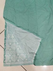 Flowy Green Printed Palazzo Kurta and Pants