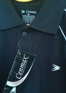 Cenmax Black T-shirt For Men