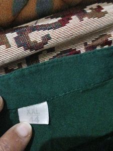 Emerald Green Embroidered Kurta size xxl