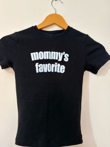 Black "Mommy's Favorite" T-Shirt