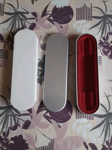 Metal Pen Gift Box With Felt Lining, Free Cover & Envelopes