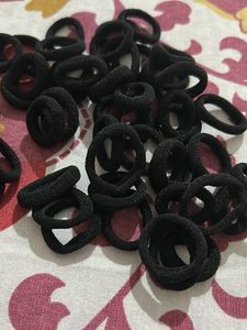 Black Hair Ties Set