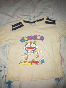 New Born Baby Tshirt, Cream Colour,Unisex