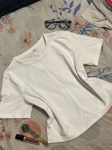 Classic White Crew Neck T-Shirt