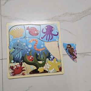 Ocean Theme Kids Wooden Puzzle