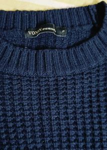 Navy Blue Knitted Sweater
