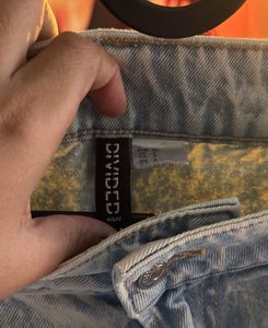 Light Wash Baggy Cargo Jeans