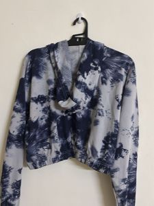 Tie-Dye Cropped Hoodie