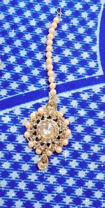 golden choker set with teeka