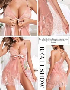 Peach Sexy Laced Lingerie