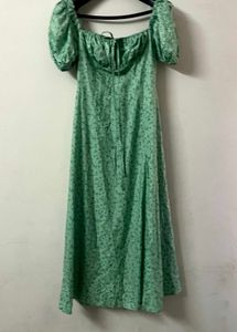 urbanic green slit dress New