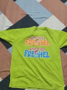 Lime Green "Whatever" Graphic T-Shirt