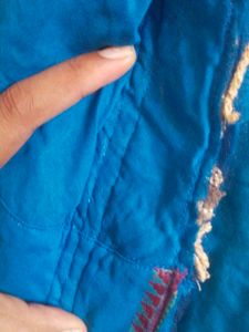 Blue Embroidered Blouse