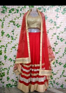 Red Lehenga Choli Set