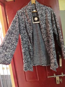 Women's Stylish Printed Open Front Jacket