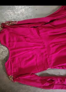 Elegant Pink Anarkali Gown