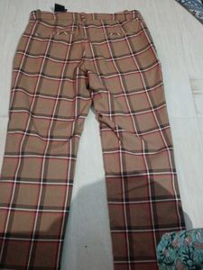 Classic Plaid Trousers small size